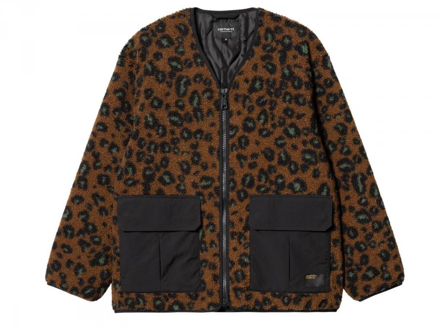 Carhartt Devin Liner Camo Leopard Jacquard Tamarind / Black I032244 - Carhartt Wip