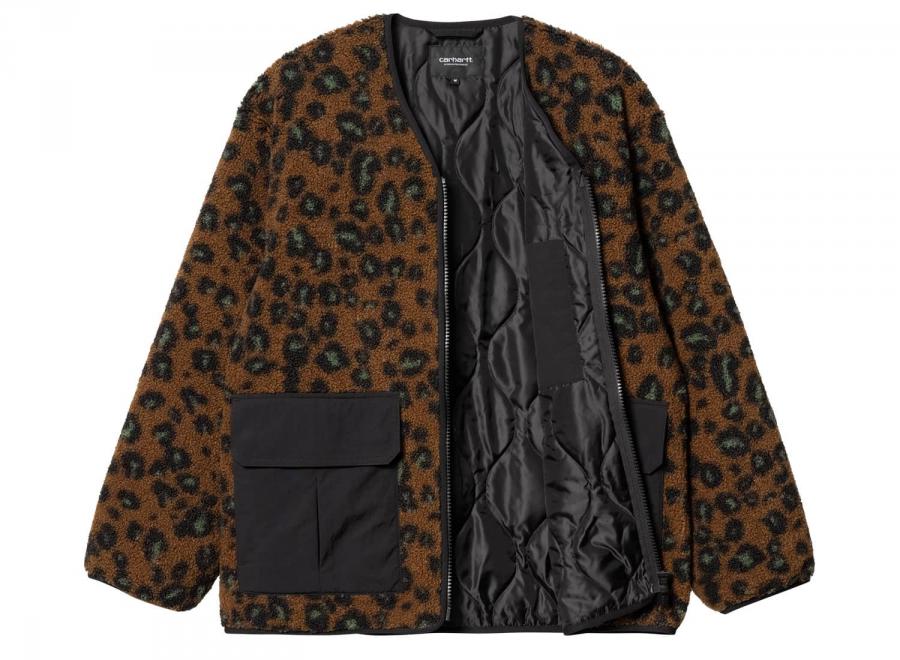 Carhartt Devin Liner Camo Leopard Jacquard Tamarind / Black I032244 - Carhartt Wip