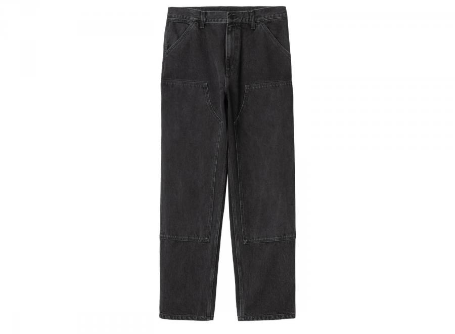 Carhartt Double Knee Pant Black Stone Washed I032699 - Carhartt Wip