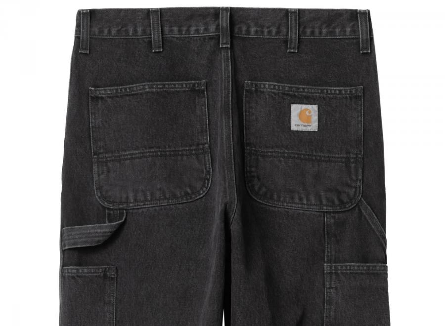 Carhartt Double Knee Pant Black Stone Washed I032699 - Carhartt Wip