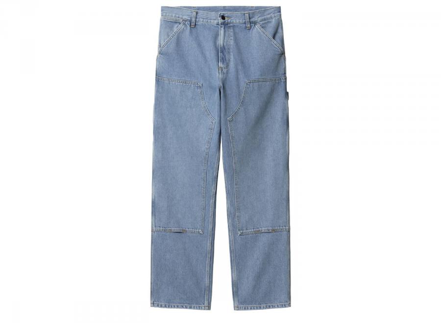 Carhartt Double Knee Pant Blue Stone Bleached I032699 - Carhartt Wip
