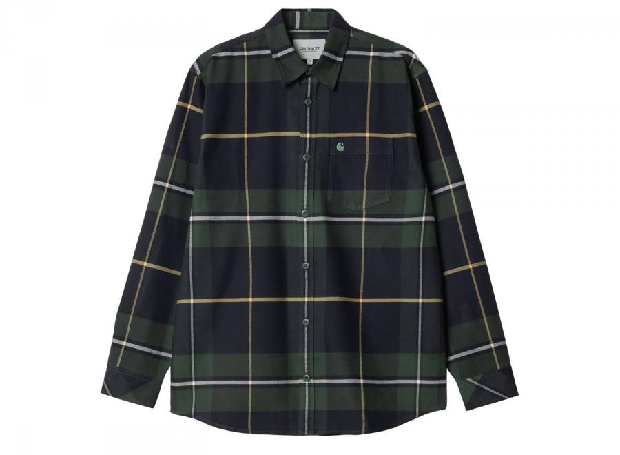 Carhartt Garnett Shirt Check Sycamore Tree I033819 - Carhartt Wip