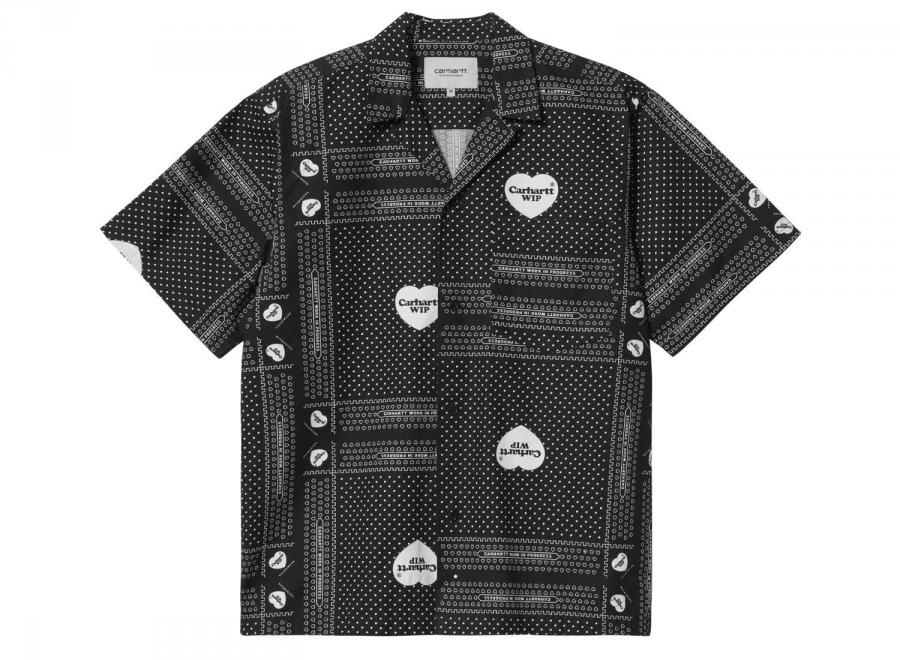 Carhartt Heart Bandana Shirt Black I033075 - Carhartt Wip