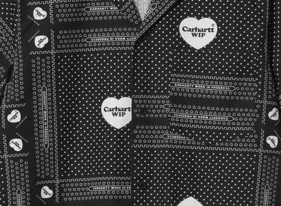 Carhartt Heart Bandana Shirt Black I033075 - Carhartt Wip
