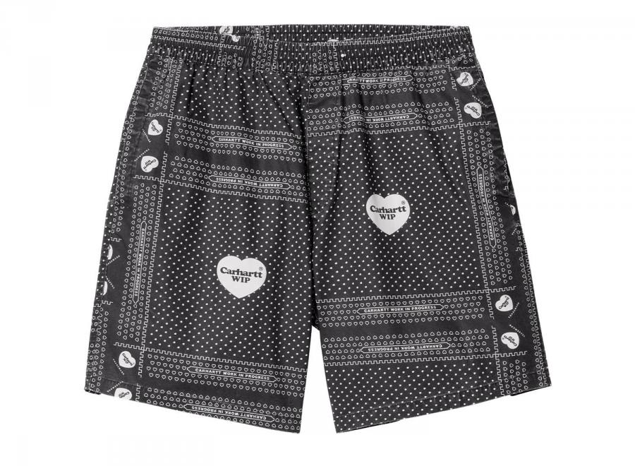 Carhartt Heart Bandana Short Aop Black I033076 - Carhartt Wip