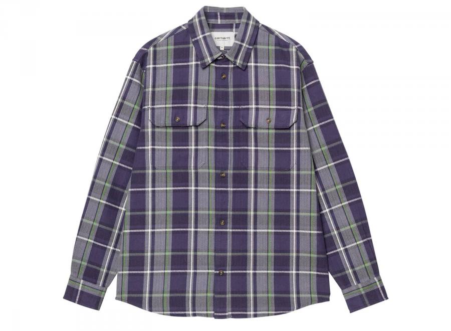 Carhartt Hobart Shirt Check Aura I033820 - Carhartt Wip