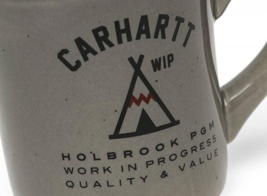 Carhartt Holbrook Diner Mug Ceramic Grey I024326 - Carhartt Wip