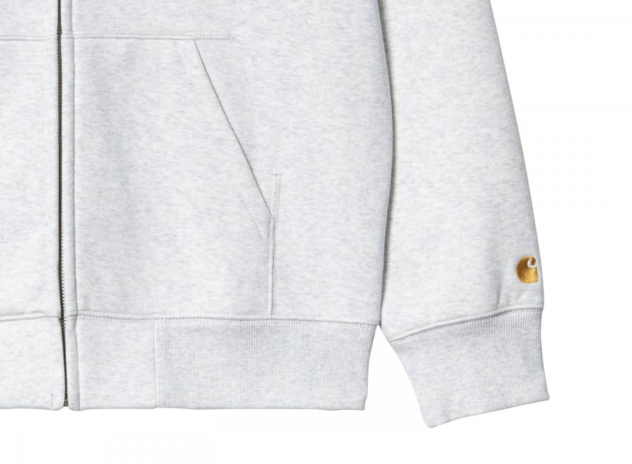 Carhartt Hooded Chase Jacket Ash Heather / Gold I033664.00J.XX.03 - Carhartt Wip