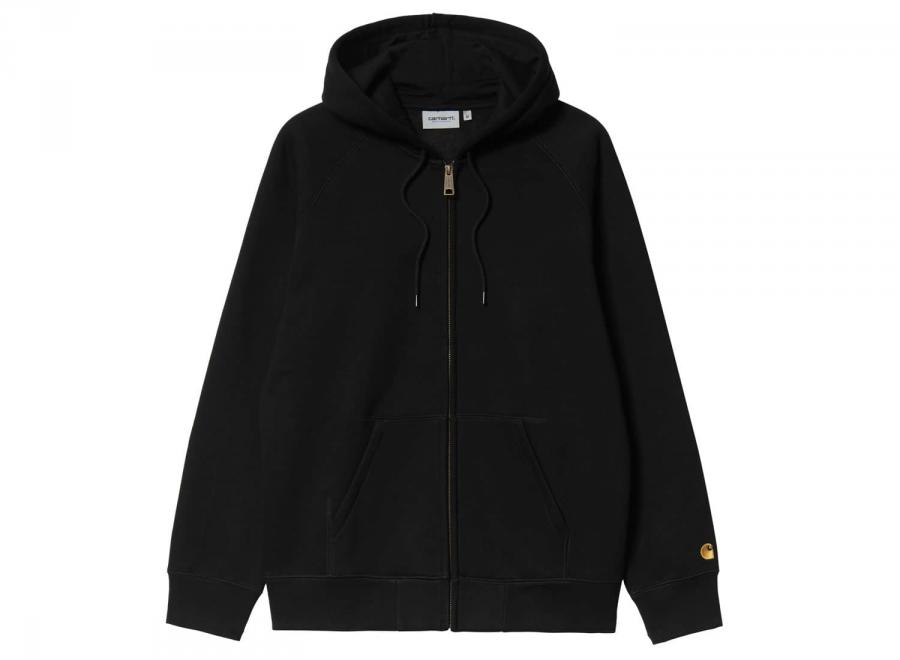 Carhartt Hooded Chase Jacket Black / Gold I033664 - Carhartt Wip