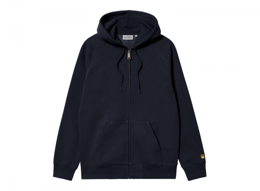 Carhartt Hooded Chase Jacket Dark Navy / Gold I033664 - Carhartt Wip