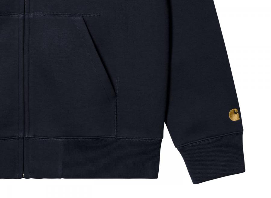 Carhartt Hooded Chase Jacket Dark Navy / Gold I033664 - Carhartt Wip
