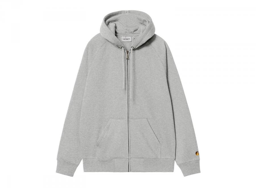 Carhartt Hooded Chase Jacket Grey Heather / Gold I033664 - Carhartt Wip