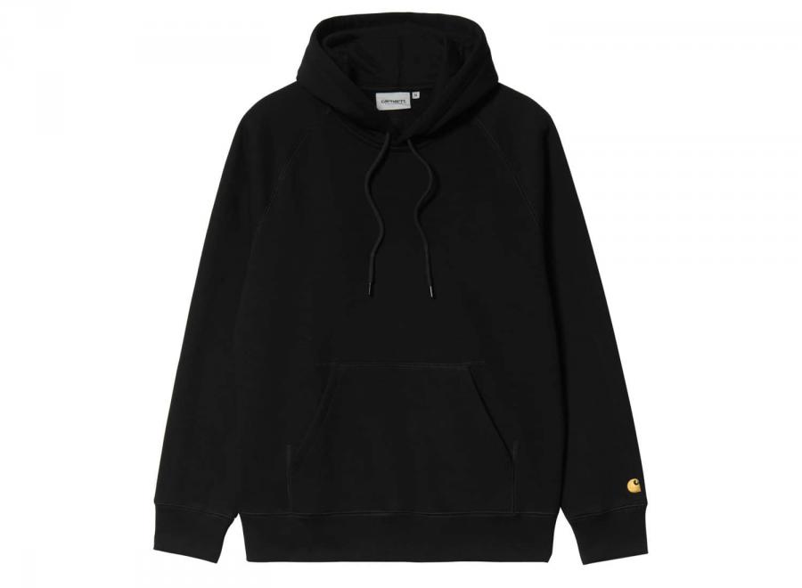 Carhartt Hooded Chase Sweat Black / Gold I033661 - Carhartt Wip