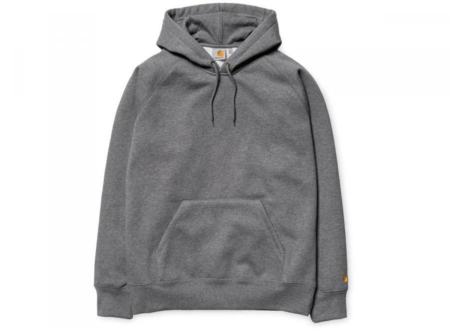 Carhartt Hooded Chase Sweatshirt Dark Grey I015897 - Carhartt Wip
