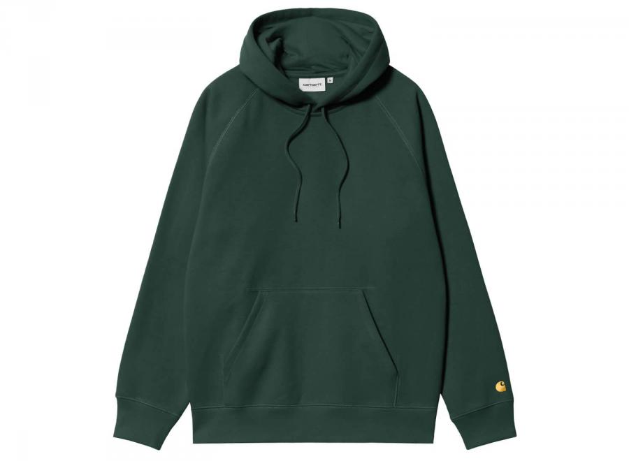 Carhartt Hooded Chase Sweatshirt Discovery Green I026384 - Carhartt Wip