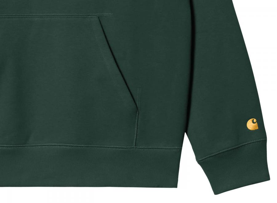 Carhartt Hooded Chase Sweatshirt Discovery Green I026384 - Carhartt Wip