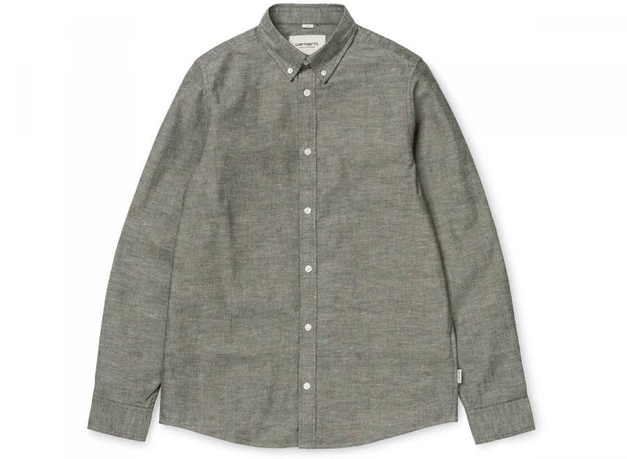 Carhartt Kyoto Shirt Stone Washed Black I018069 - Carhartt Wip