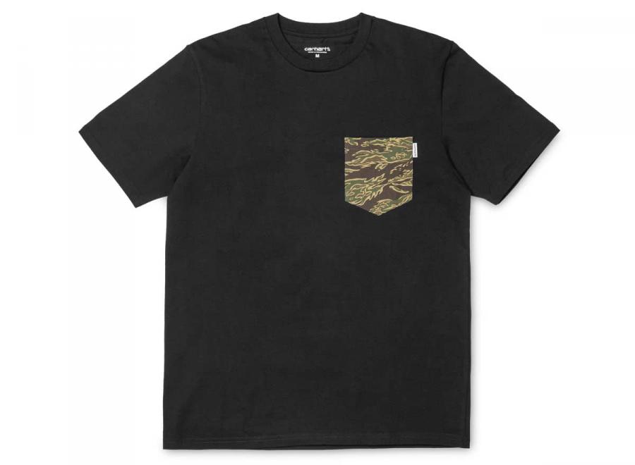 Carhartt Lester Pocket Tshirt Black / Camo I017127 - Carhartt Wip