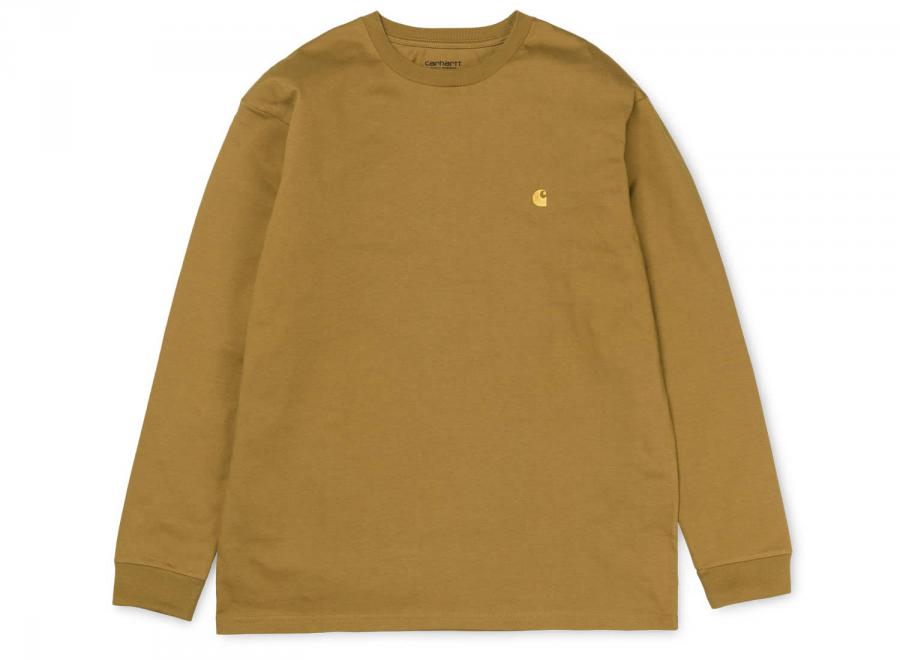 Carhartt Chase LS Tshirt Hamilton Brown I026392 - Carhartt Wip