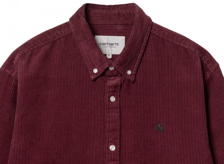 Carhartt Madison Cord Shirt Malbec / Black I029958 - Carhartt Wip