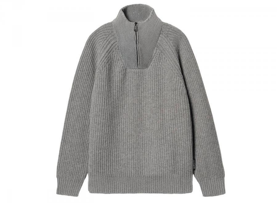 Carhartt Marlon Half Zip Sweater Grey I033913 - Carhartt Wip