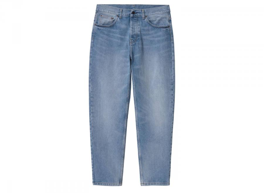 Carhartt Newel Pant Blue Light Used Wash I029208 - Carhartt Wip