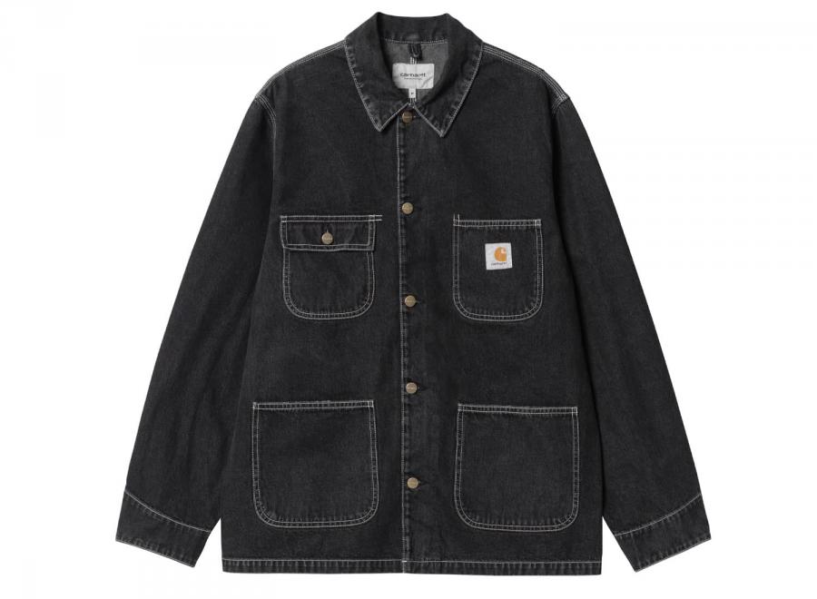 Carhartt OG Chore Coat Black Stone Washed I031896 - Carhartt Wip