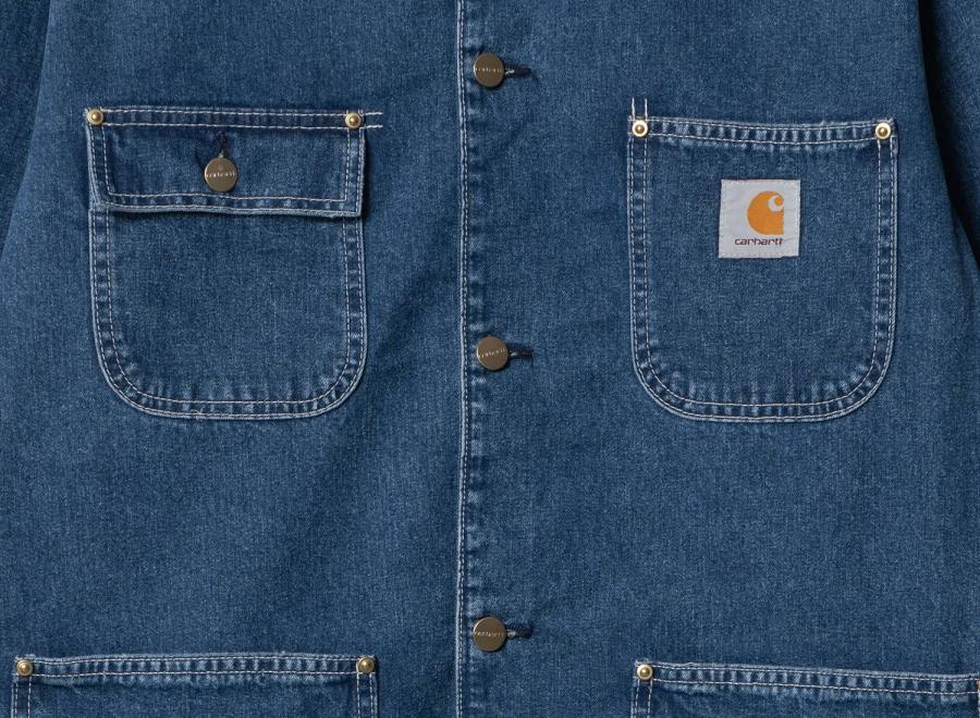 Carhartt OG Chore Coat Blue Stone Washed I031896 - Carhartt Wip
