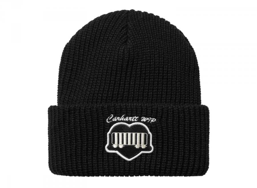 Carhartt OG Heart Train Beanie Black I033869 - Carhartt Wip
