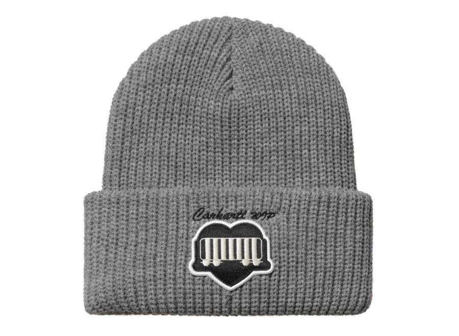 Carhartt OG Heart Train Beanie Grey I033869 - Carhartt Wip