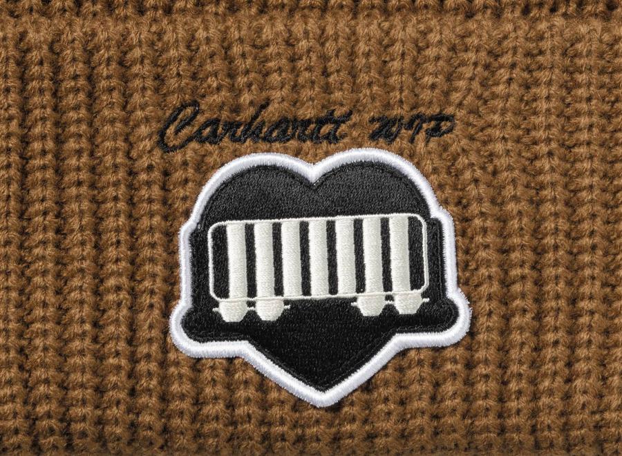 Carhartt OG Heart Train Beanie Hamilton Brown I033869 - Carhartt Wip