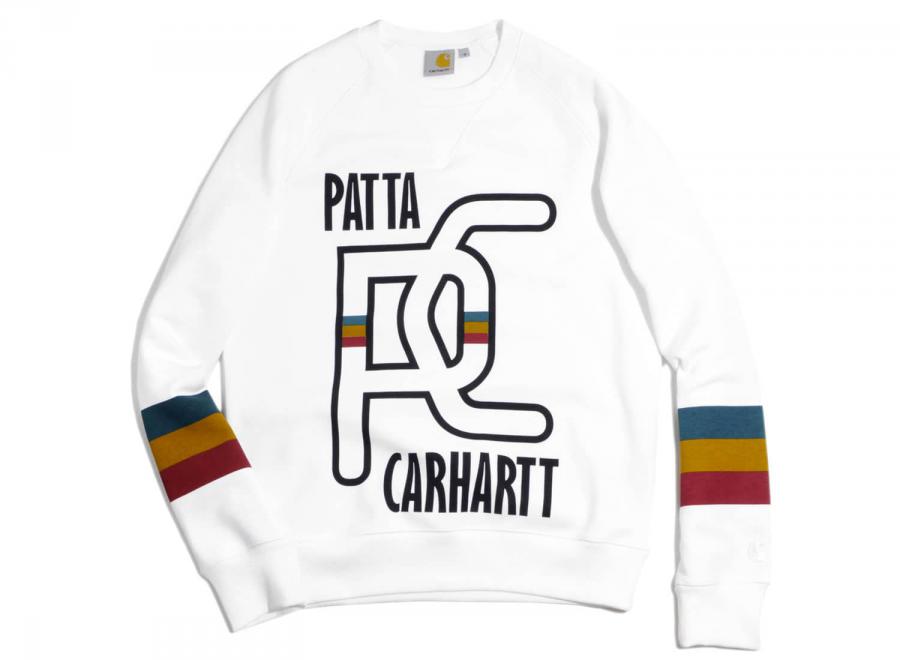 Patta x Carhartt Chase Sweatshirt White - Patta
