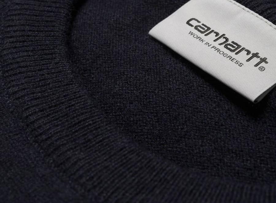 Carhartt Playoff Sweater Dark Navy Heather I023776 - Carhartt Wip