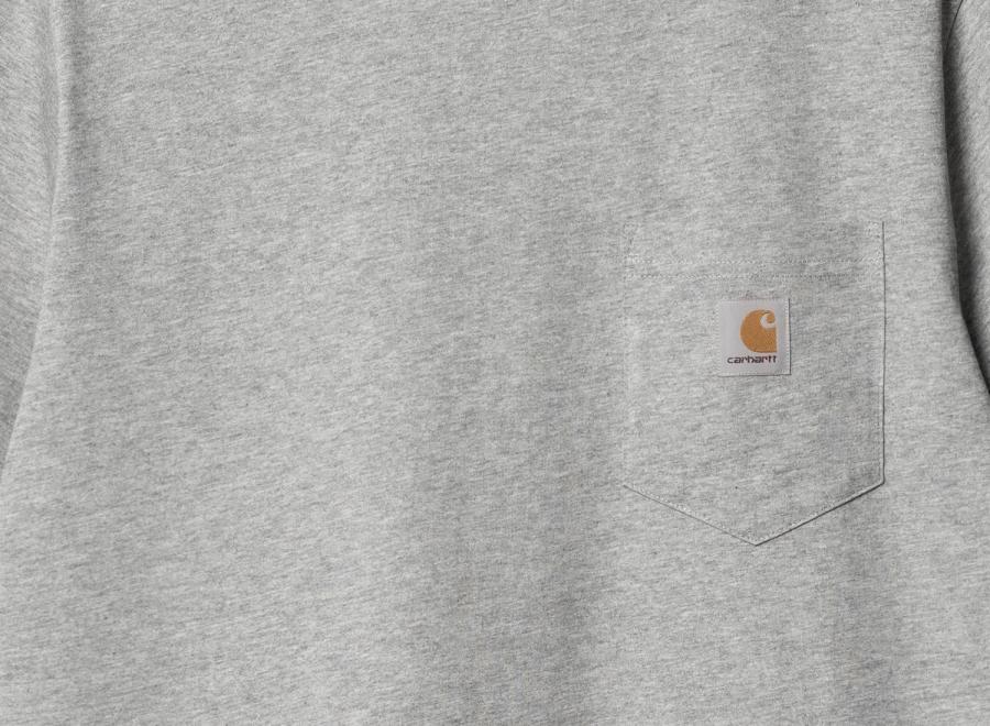 Carhartt Pocket Tshirt Grey Heather I030434 - Carhartt Wip