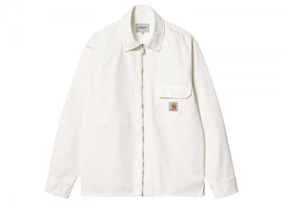 Carhartt Rainer Shirt Jac Off White Garment Dyed I033276 - Carhartt Wip
