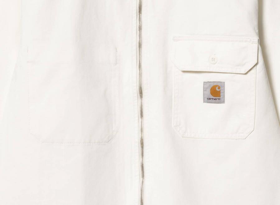 Carhartt Rainer Shirt Jac Off White Garment Dyed I033276 - Carhartt Wip