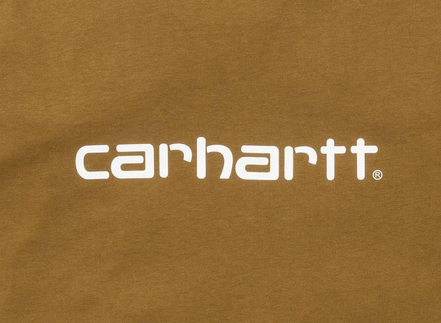 Carhartt Script Tshirt Hamilton Brown / White I023803 - Carhartt Wip