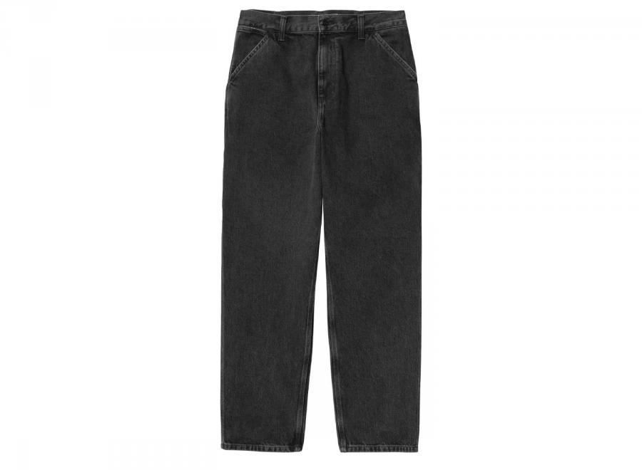 Carhartt Single Knee Pant Black Stone Washed I032024 - Carhartt Wip