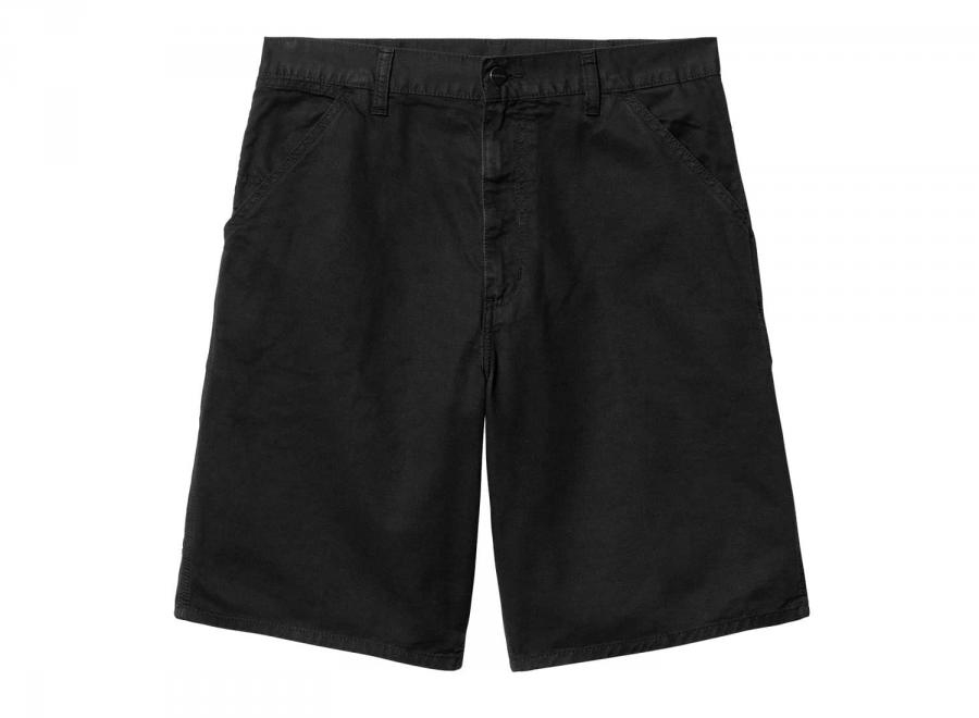 Carhartt Single Knee Short Black Garment Dyed I031504 - Carhartt Wip