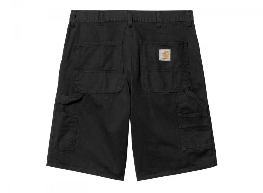 Carhartt Single Knee Short Black Garment Dyed I031504 - Carhartt Wip