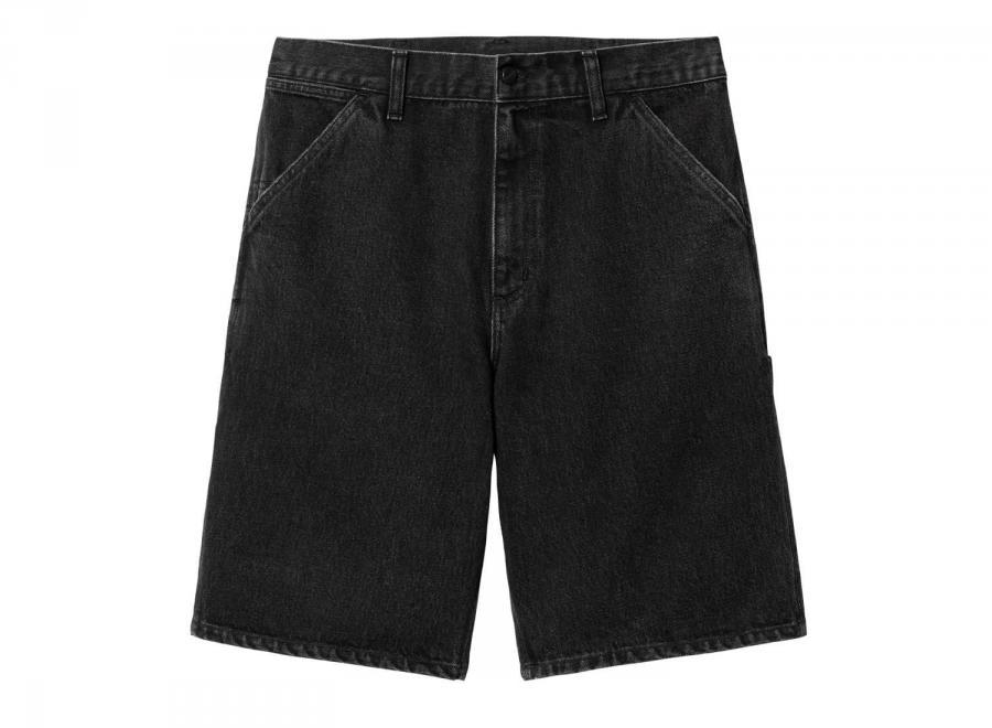 Carhartt Single Knee Short Black Stone Washed I032026 - Carhartt Wip