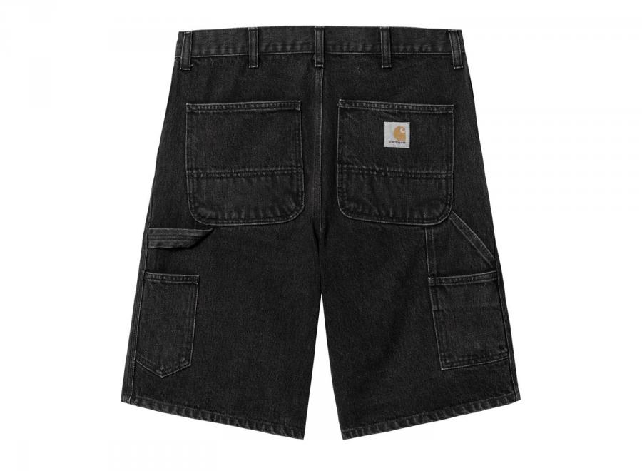 Carhartt Single Knee Short Black Stone Washed I032026 - Carhartt Wip