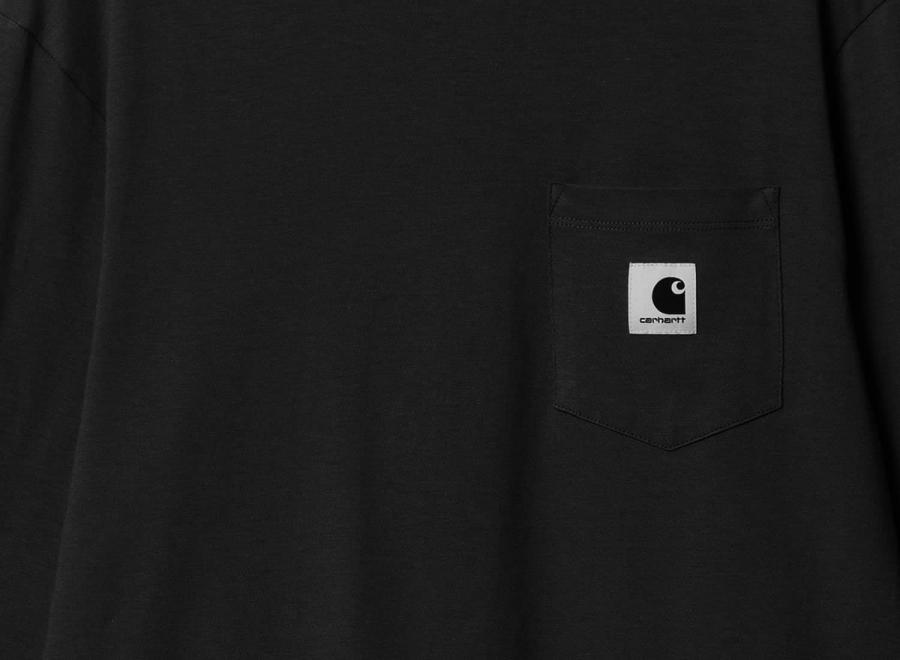 Carhartt Women LS Pocket Tshirt Black I032216 - Carhartt Wip