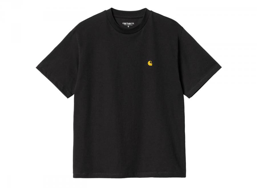 Carhartt Women Chase Tshirt Black / Gold I033045 - Carhartt Wip