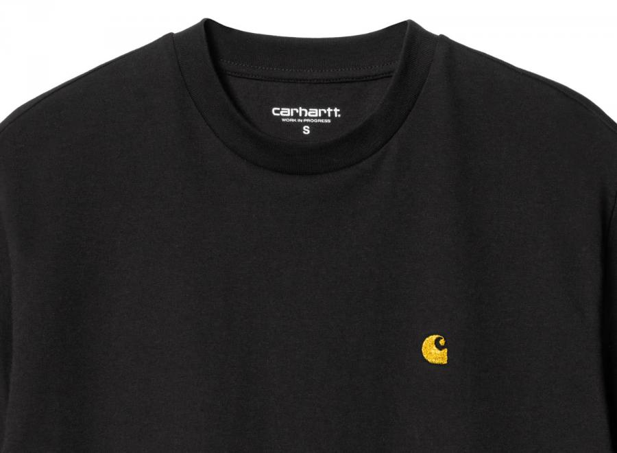 Carhartt Women Chase Tshirt Black / Gold I033045 - Carhartt Wip