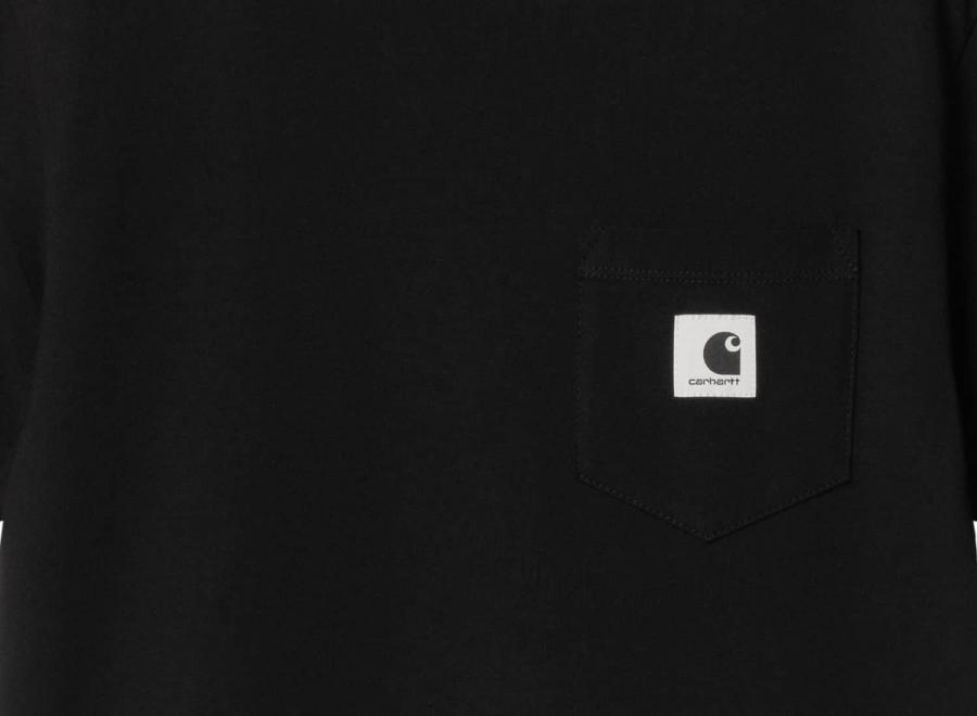 Carhartt W Pocket Tshirt Black I032215 - Carhartt Wip