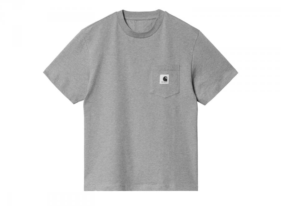 Carhartt W Pocket Tshirt Grey Heather I032215 - Carhartt Wip