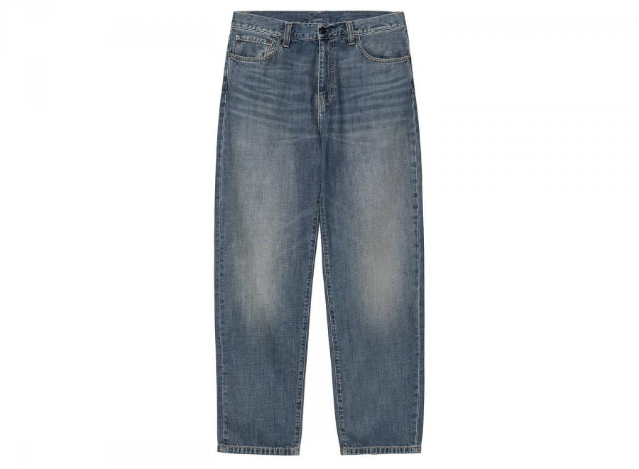 Carhartt WIP Aaron Pant Denim Blue dark used wash I036728 - Carhartt Wip