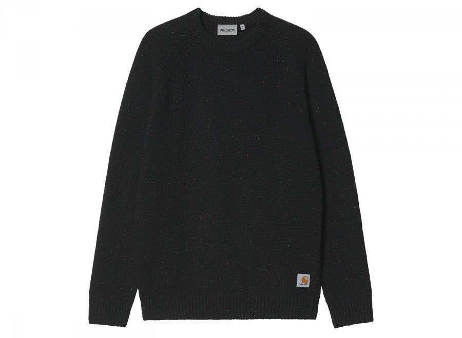 Carhartt WIP Anglistic Sweater Speckled Black I010977.0JE.XX.03 - Carhartt Wip