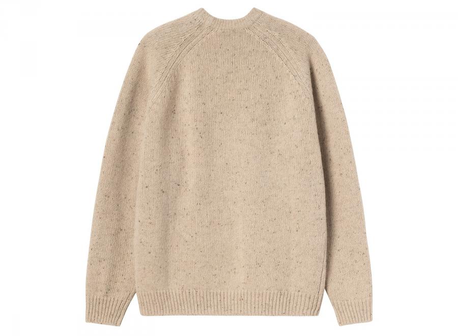 Carhartt WIP Anglistic Sweater Speckled Fleur De Sel I010977.3AU.XX.03 - Carhartt Wip